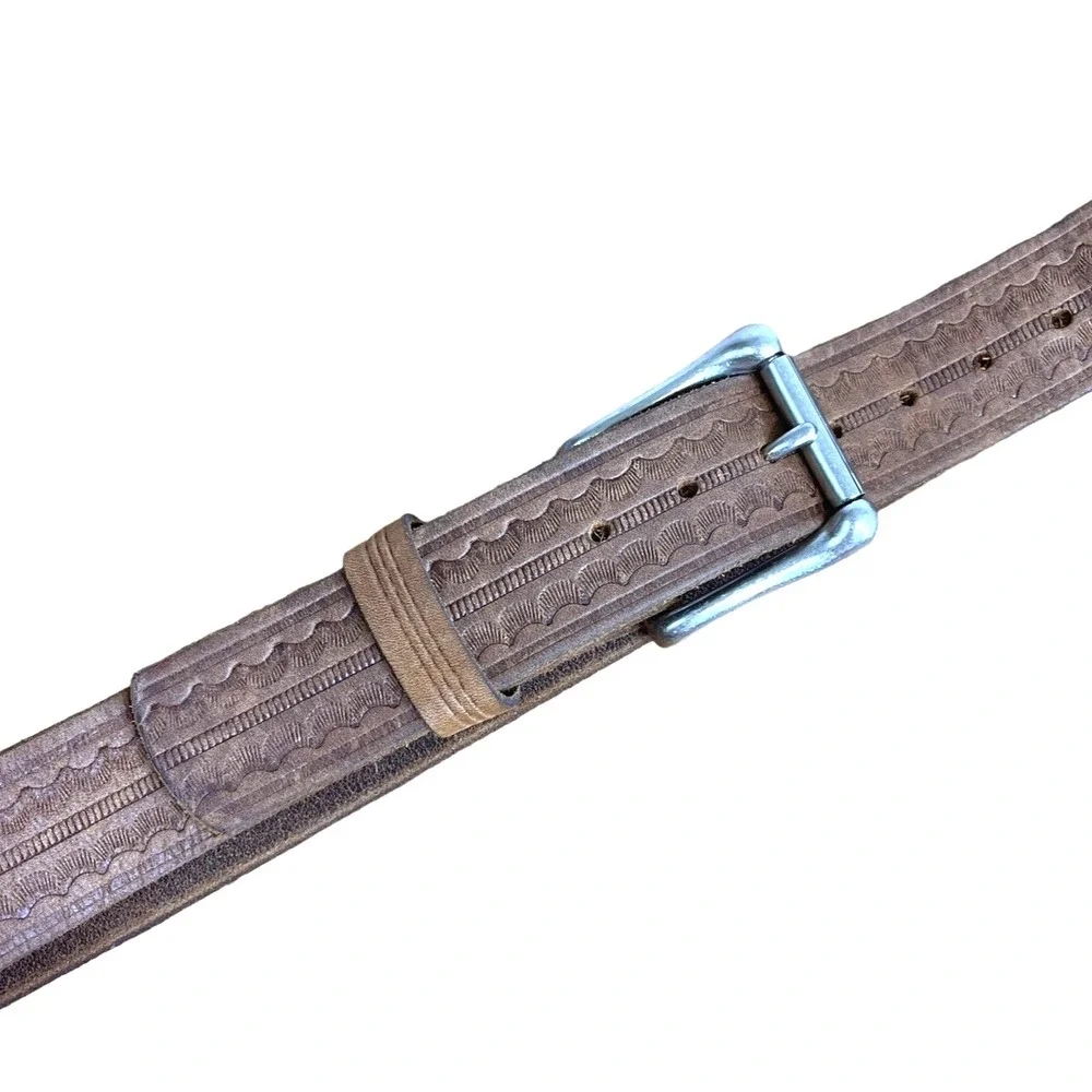 Bryce Canon‎ Trading Post Mens Genuine Top Grain Leather Belt Size 44 USA-Made